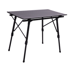 Elite Brenig Black Slatted Table - Motorhome / Camping