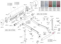Fiamma F45TiL Awning Right Hand Outer End Cap Titanium - 98655-436