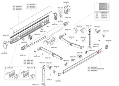 Fiamma F45L Awning Left Hand Leg - 05695-03-