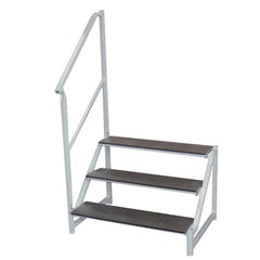 Free-Standing 3 Tread Step Galvanised