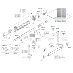 Fiamma F45Ti Awning Right Hand Inner Cap 250/450 White - 98655-151