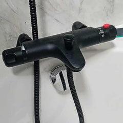 Thermostatic Bath Filler Shower Valve Black