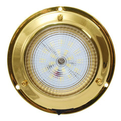 AAA 12V Brass Dome Light Natural White LED 106mm 3" Dome - 00532-BLD