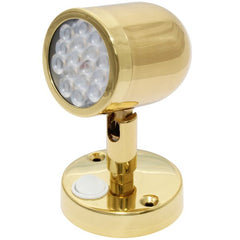 AAA LED Adjustable Reading Light Brass 8-30V - 00922-BSD30