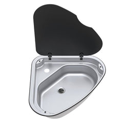 Thetford Series 33 Triangular LH Sink with Glass Lid 480mm - SBL3350-SP