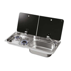 Fiamma F45S Awning, Indel B Fridge, Can Hob/RH Sink & Cold Tap Bundle - VAB3-1765RH