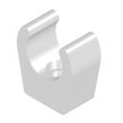 Whale Pipe Mounting Clip 12mm White - WU1265B