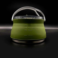 Wolf Outdoors EzyStow Collapsible Kettle 1L Olive Green - WFCW011