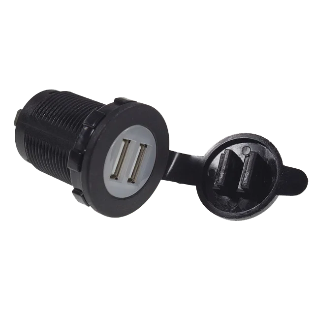 W4 Double USB Charging Point – Anthracite - Caravan / Motorhome