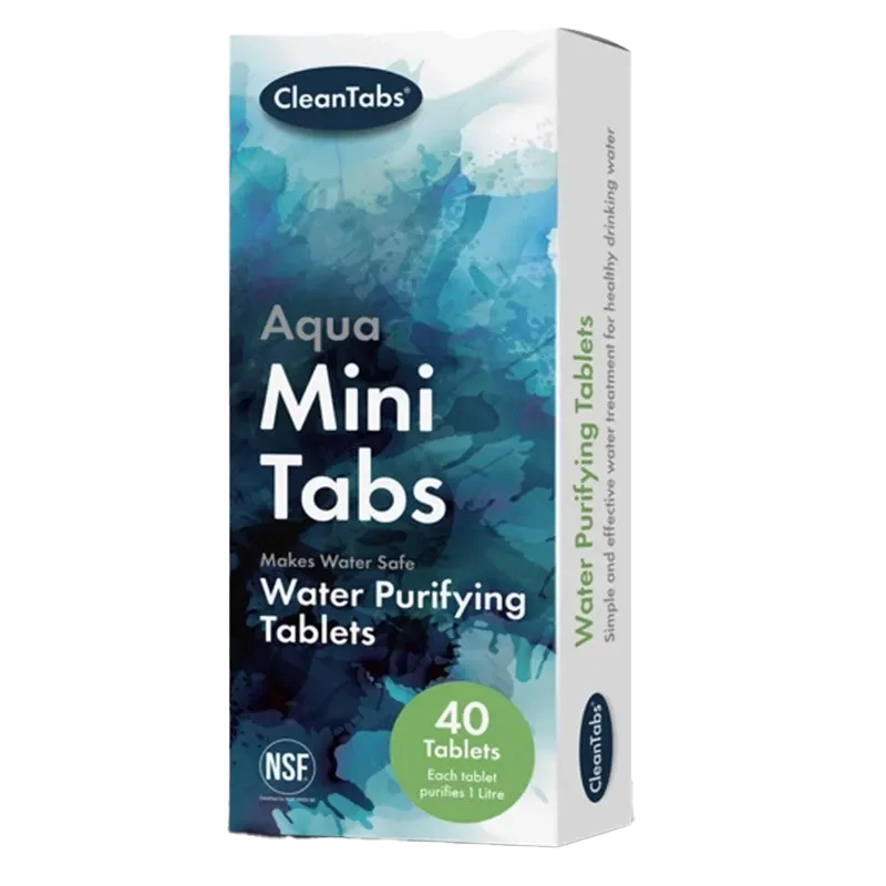 Clean Tabs Aqua Mini Tabs Water Purifying Tablets 40