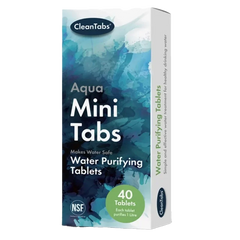 Clean Tabs Aqua Mini Tabs Water Purifying Tablets 40
