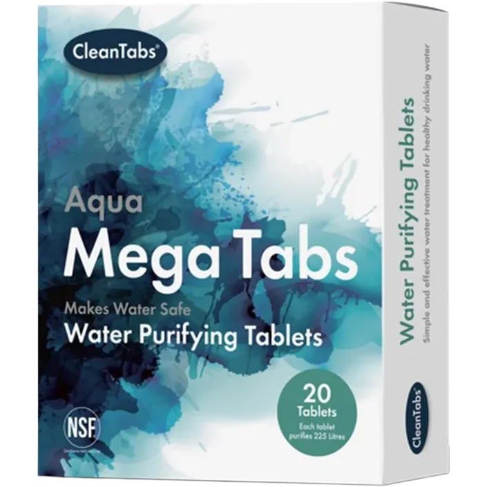 Clean Tabs Aqua Mega Tabs Water Purifying Tablets