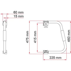 Fiamma Door Security 46 White - Motorhome
