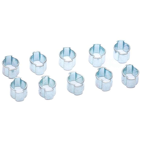 Jubilee Zinc Plated O Clip 5-7mm Range 1/4" Tube (Pack of 10)