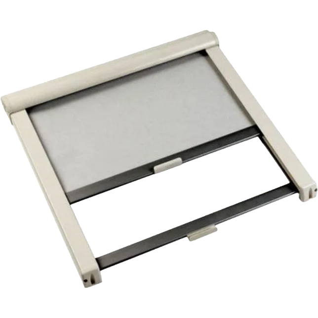 Remiflair Blind 770×655 white with suncreen and flyscreen