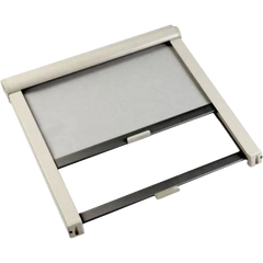 Remiflair Blind 770×655 white with suncreen and flyscreen