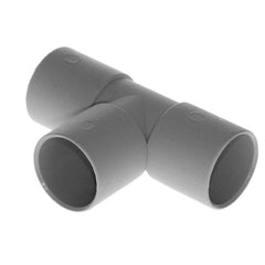 Plastic 28mm T Connector for 28mm Rigid Pipe - 1327440
