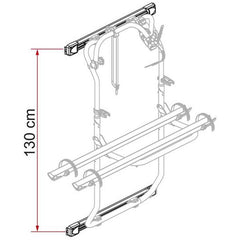 Fiamma Kit Bars Ducato >2006 for Carry-Bike DJ Aluminium (08754B01-)