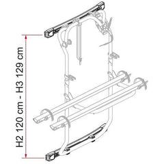 Fiamma Kit Bars Transit >14 For Carry-Bike DJ Deep Black - 08754-04A