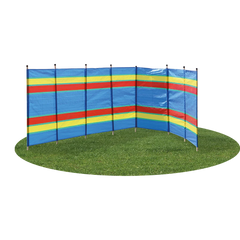 8 Pole Multicoloured Polythene Windbreak