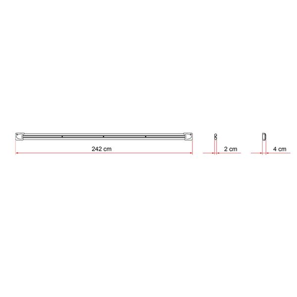 Fiamma Fixing Bar Carry-Bike Pair - 98656A474