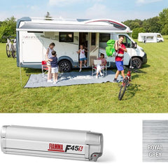 Fiamma F45s 260 Awning Titanium - Royal Grey Fabric (06290H01R)