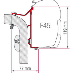 Fiamma Awning Adapter Hymer B Klasse 4.5m (98655-246)