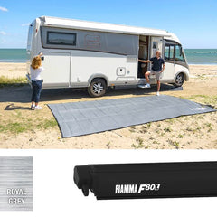 Fiamma F80L 550 Awning Deep Black - Royal Grey - 07841L01R