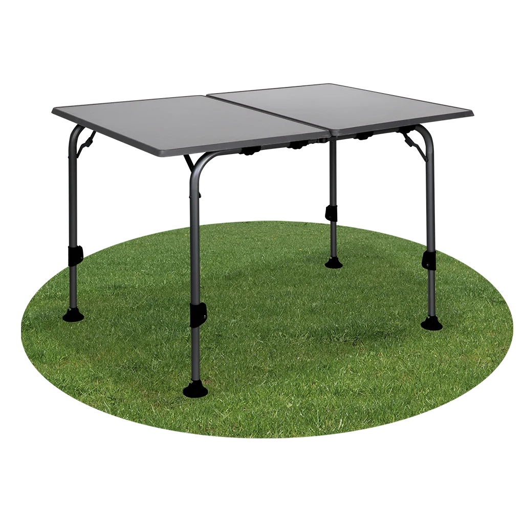 Westfield Black Aircolite Twin 120 x 80cm Table – Silver Legs