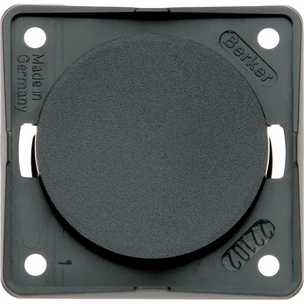 W4 Berker Socket / Switch Blanking Plate – Anthracite