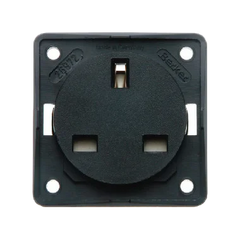 W4 Berker 3-Pin 13A Plug Socket – Anthracite  - Motorhome