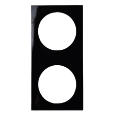 W4 Berker Pure Double Socket Frame – Gloss Black