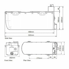 Whale Expanse Underfloor Water Heater Gas and Electric with Flue Kit - SETWL8212A