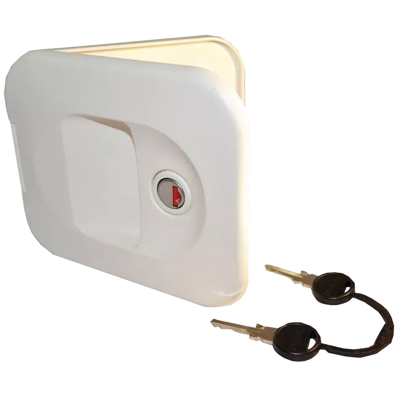 Thetford White Waterfill Door with Zadi Lock - Motorhome