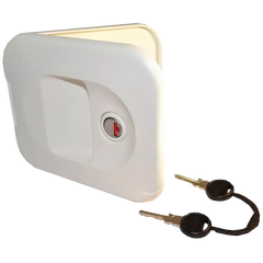 Thetford White Waterfill Door with Zadi Lock - Motorhome