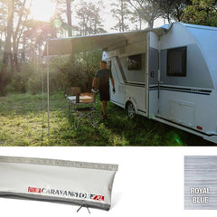 Fiamma Grey CaravanStore EVO 370 Royal Blue Fabric (08830D01Q)