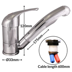 Single Lever Mixer Kama 33mm Tap - 572-802010PSK 33MM