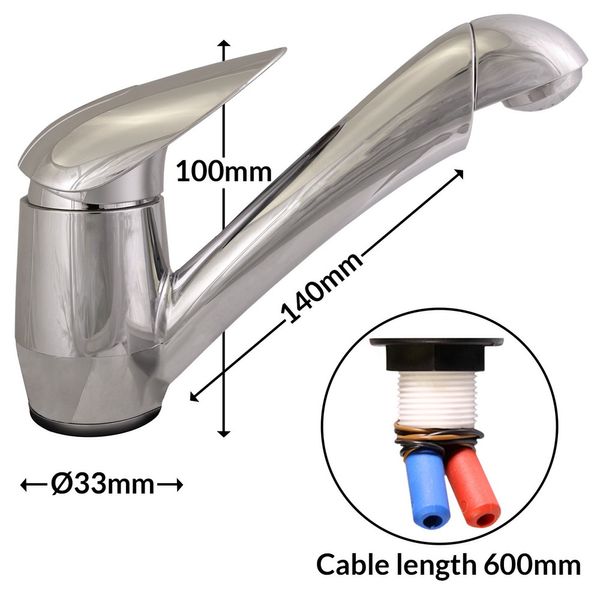 Single Lever Pelican Mixer Tap - 572-902310PSK PELICA