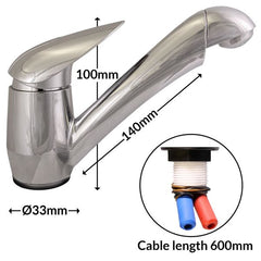 Single Lever Pelican Mixer Tap - 572-902310PSK PELICA