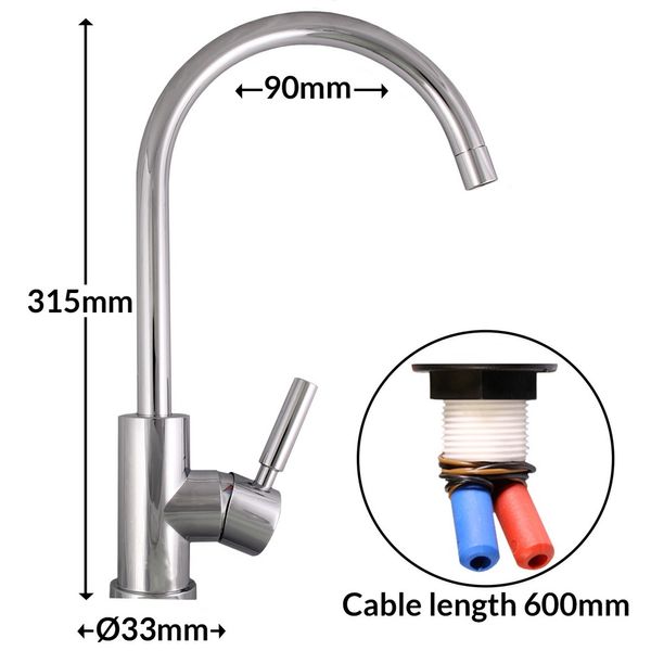 Trend S Single-Lever Mixer Ceramic Tap - 671-911000P S SGL