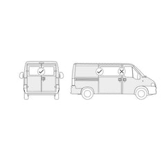 Fiamma Safe Door Van Lock Deep Black 2Pk (09053-02-)