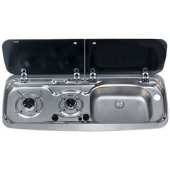 Dometic 2 Burner Combination Unit R/H 9222 Stainless Steel - 9600037324