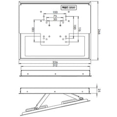 Lippert Height Adjustable LCD TV Bracket