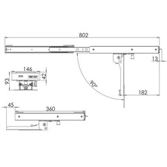 Lippert Sliding LCD TV Ceiling Bracket