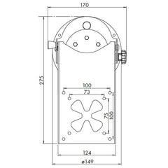 Lippert LCD TV Tilting Bracket Ceiling Mount 34297 | Motorhome TV Mount