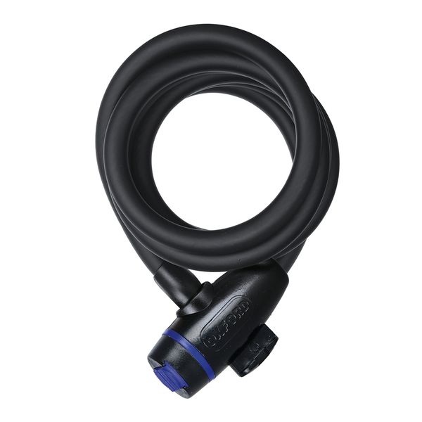 Oxford Self-Coiling Tensile Steel Cable Lock 12mm x 1800mm  - OF246