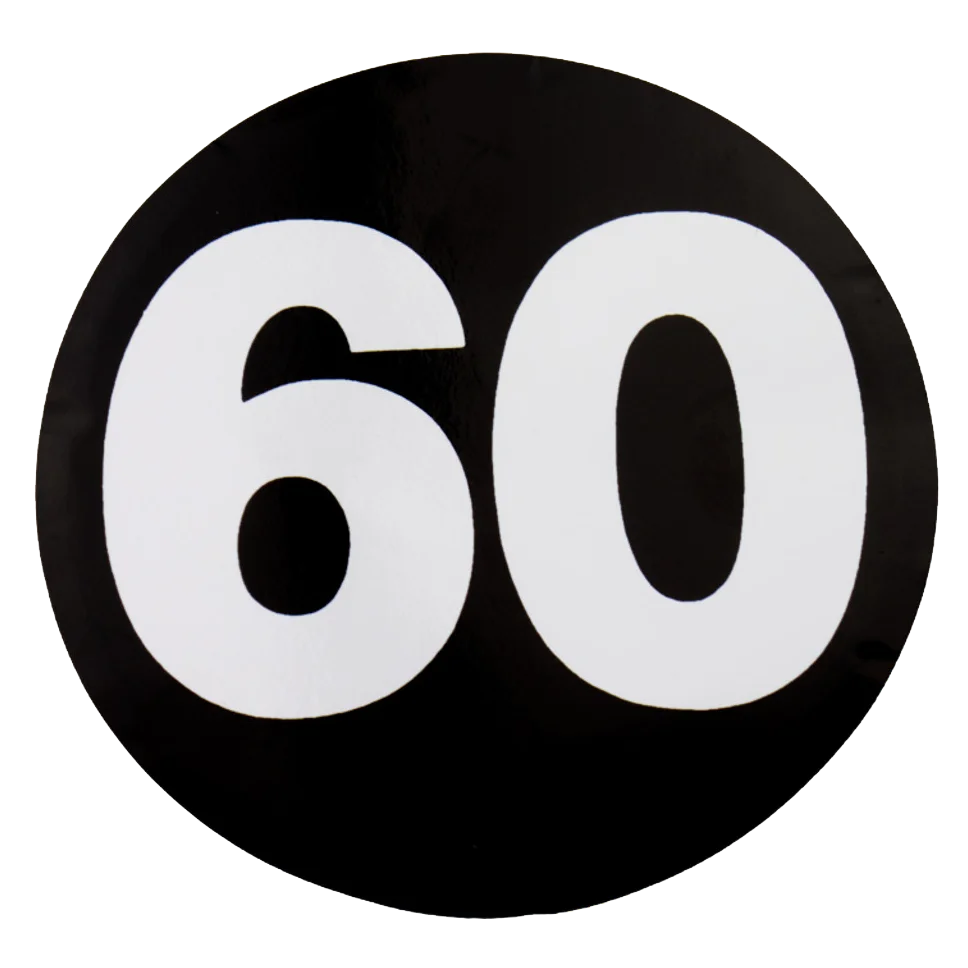 W4 Caravan 60mph Sticker