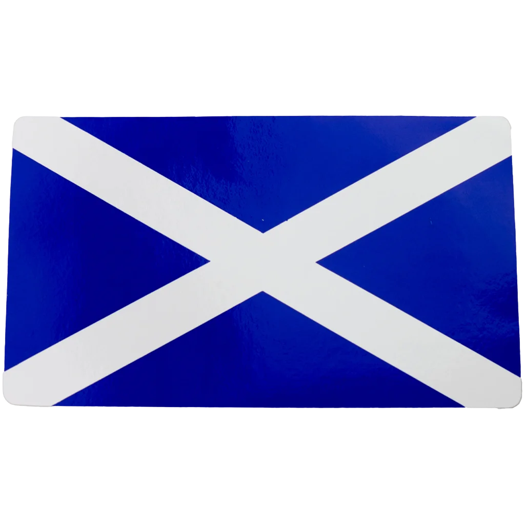 W4 Rectangle Scotland Flag Sticker - Caravan / Motorhome