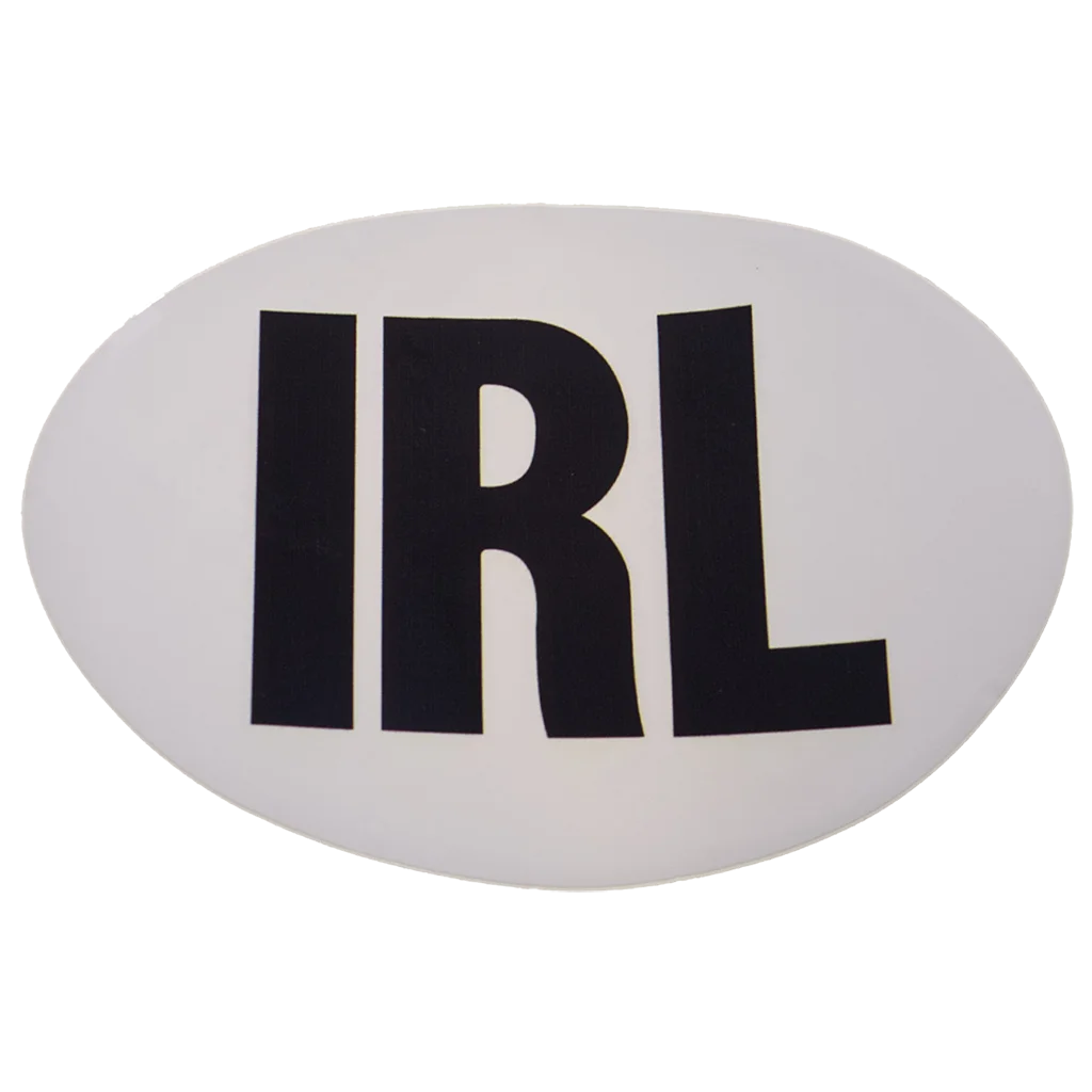 W4 Large Oval IRL Sticker