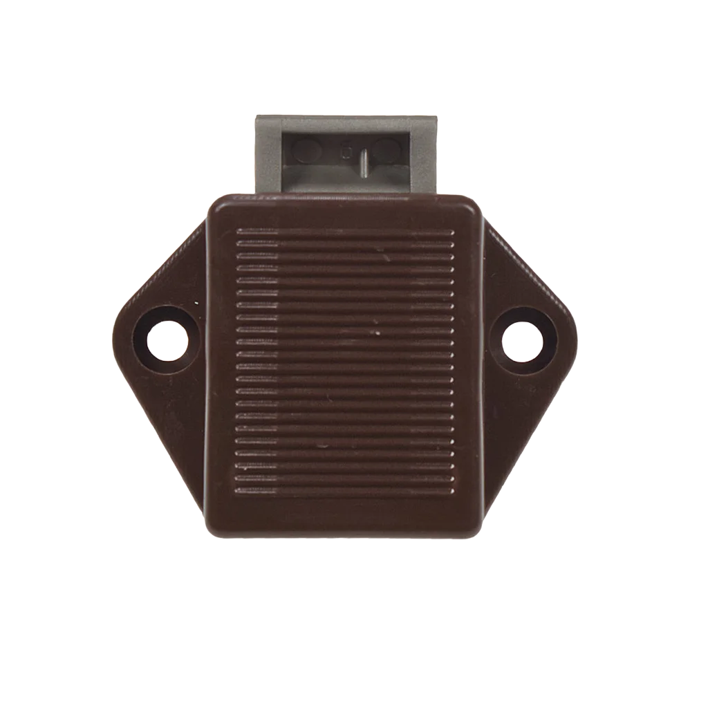 W4 Push-Button Operated Mini Catch – Brown